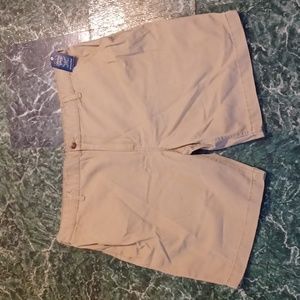 Men's shorts size 42 faded glory tan flat front